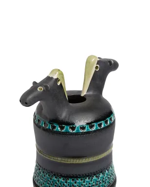 Bitossi Home Horse Heads vase - Blue - サムネイル3