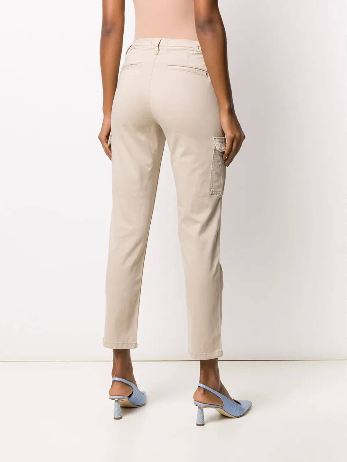 7 For All Mankind cropped slim-fit trousers - 画像4