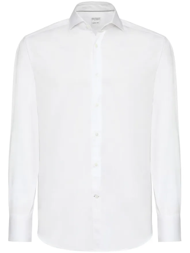 Brunello Cucinelli Brunello Cucinelli Classica ボタンアップシャツ - Whiteの商品画像