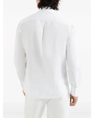 Brunello Cucinelli Classica ボタンアップシャツ - White - サムネイル4