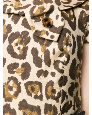 Christian Dior Pre-Owned 2000年代レオパード柄ドレス - ブラウン - サムネイル5