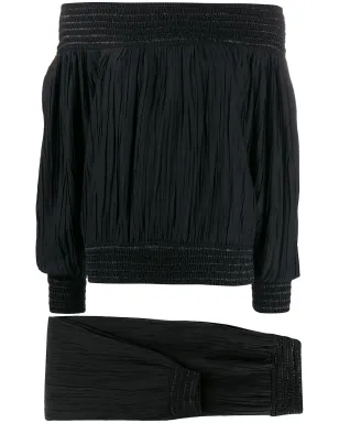 Issey Miyake Pre-Owned 1970年代ギャザー入りトップスとパンツのセット - サムネイル1