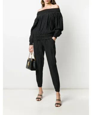 Issey Miyake Pre-Owned 1970年代ギャザー入りトップスとパンツのセット - サムネイル2