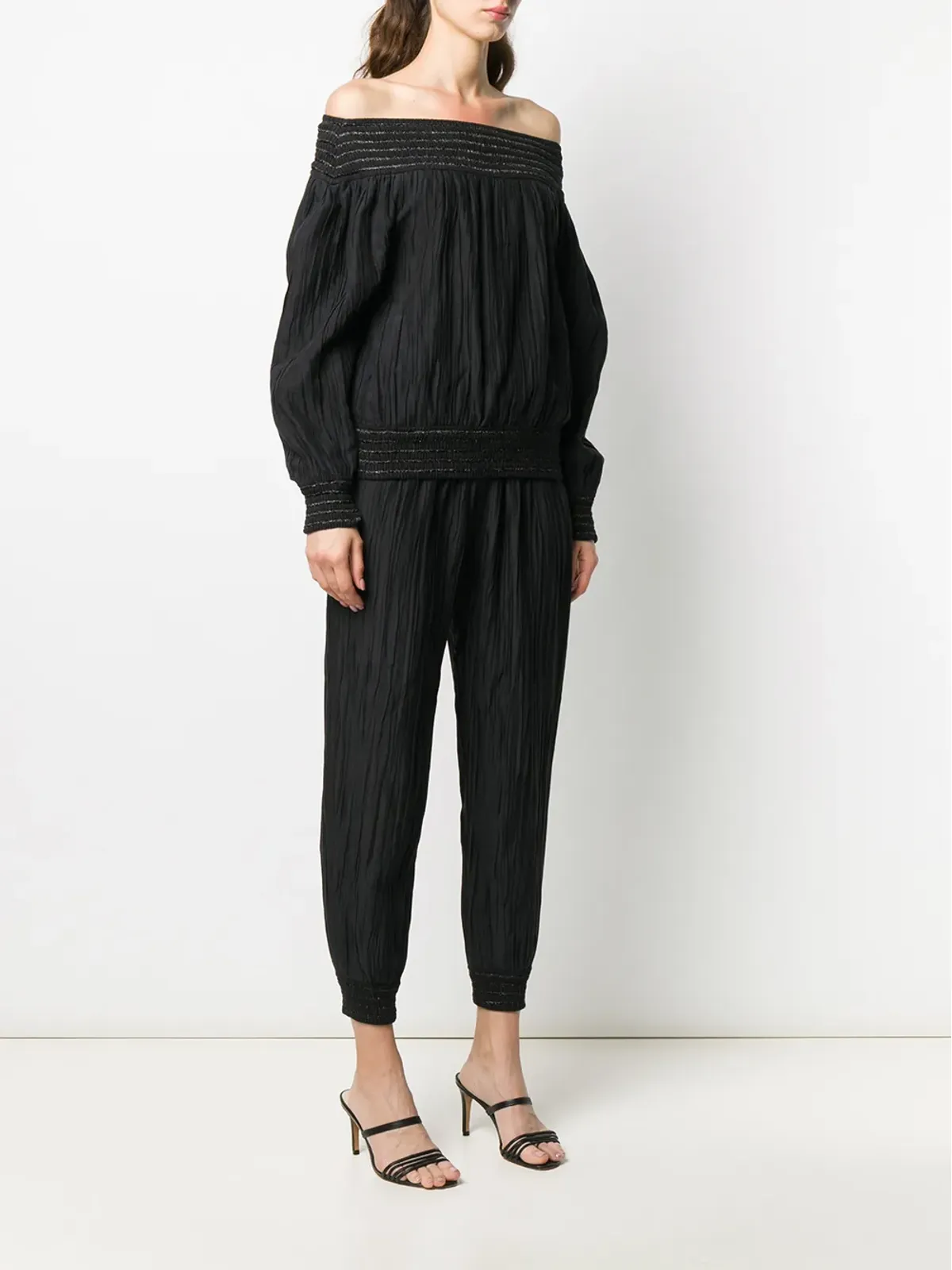Issey Miyake Pre-Owned 1970年代ギャザー入りトップスとパンツのセット - 画像3