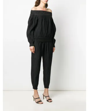 Issey Miyake Pre-Owned 1970年代ギャザー入りトップスとパンツのセット - サムネイル3