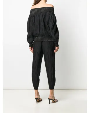 Issey Miyake Pre-Owned 1970年代ギャザー入りトップスとパンツのセット - サムネイル4