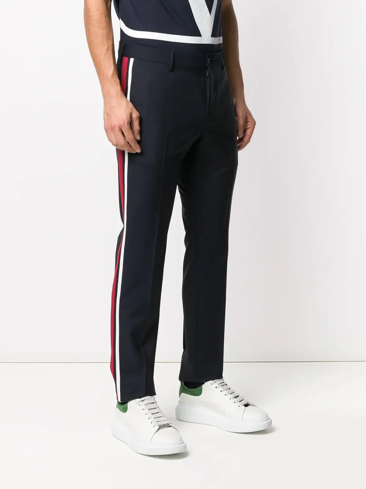 Valentino Garavani サイドストライプ テーラードパンツ - 画像3