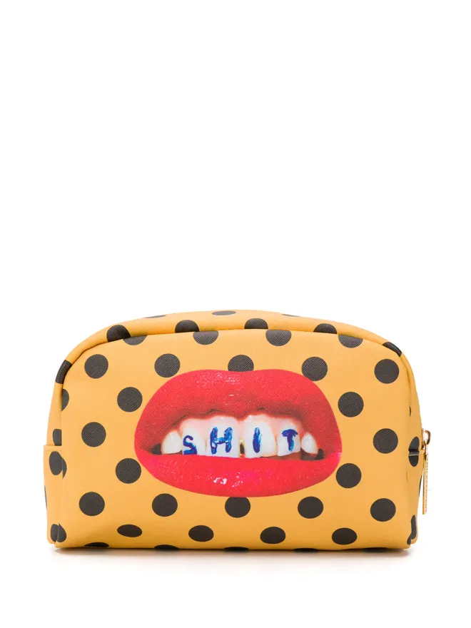 Seletti Seletti ドット柄メイクアップバッグの商品画像