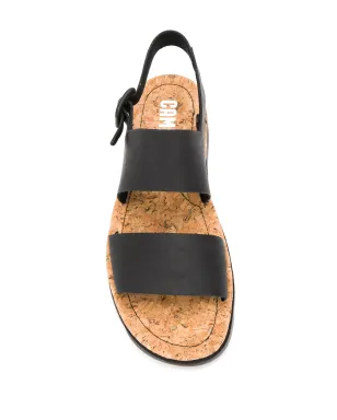 Camper Oruga slingback leather sandals - Black - サムネイル4