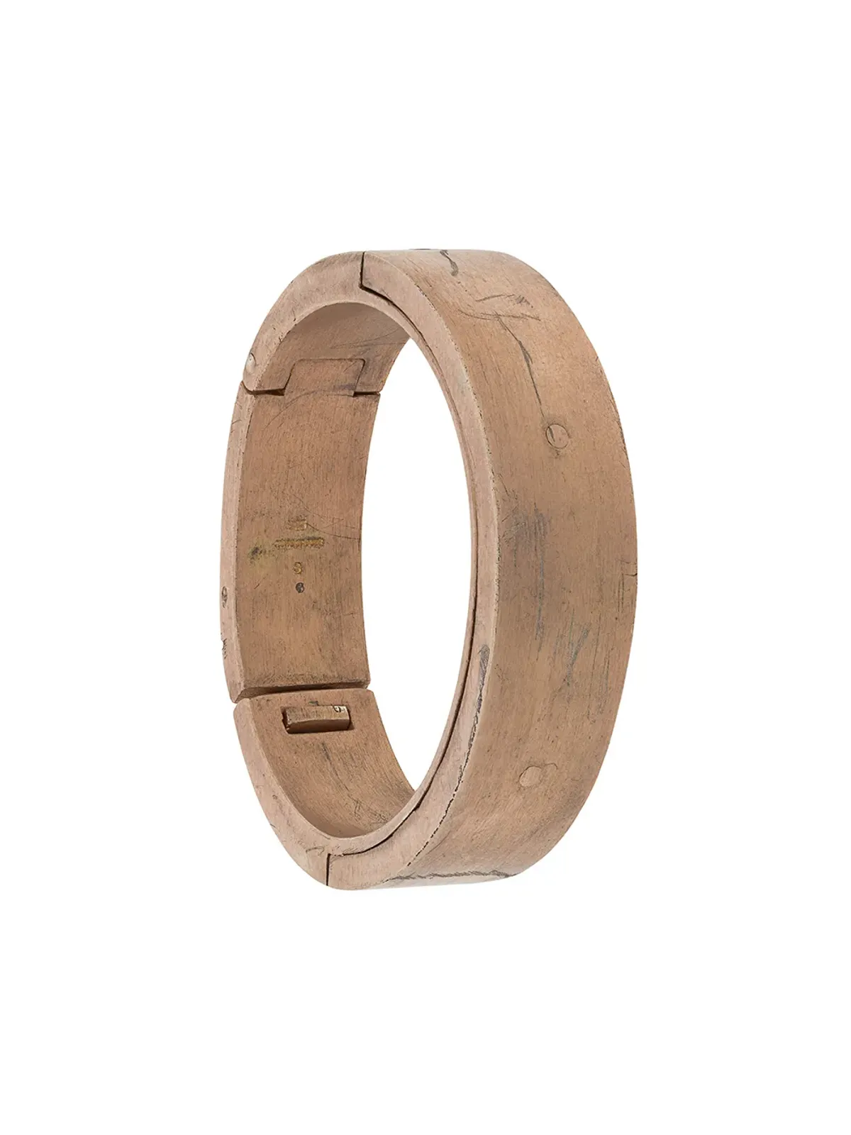Parts of Four Sistema distressed finish cuff - Metallic - 画像1