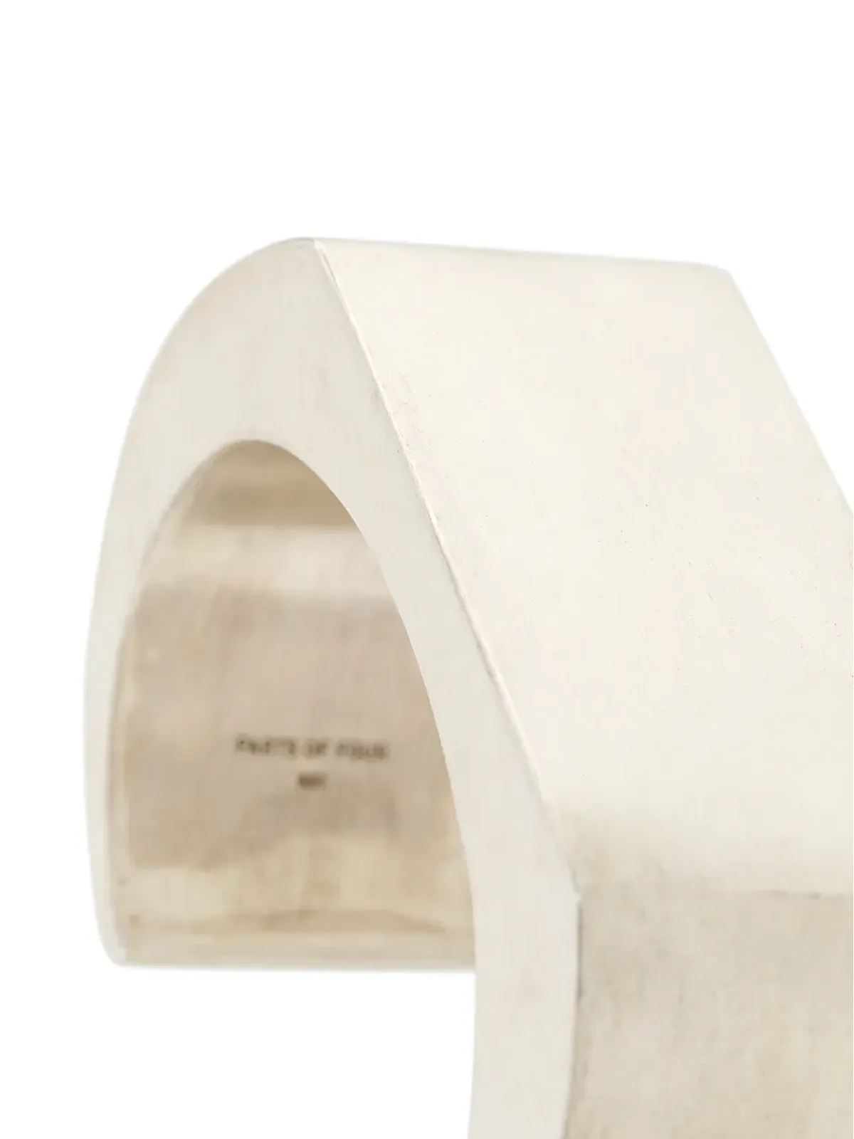 Parts of Four Crescent Plane cuff - Silver - 画像3