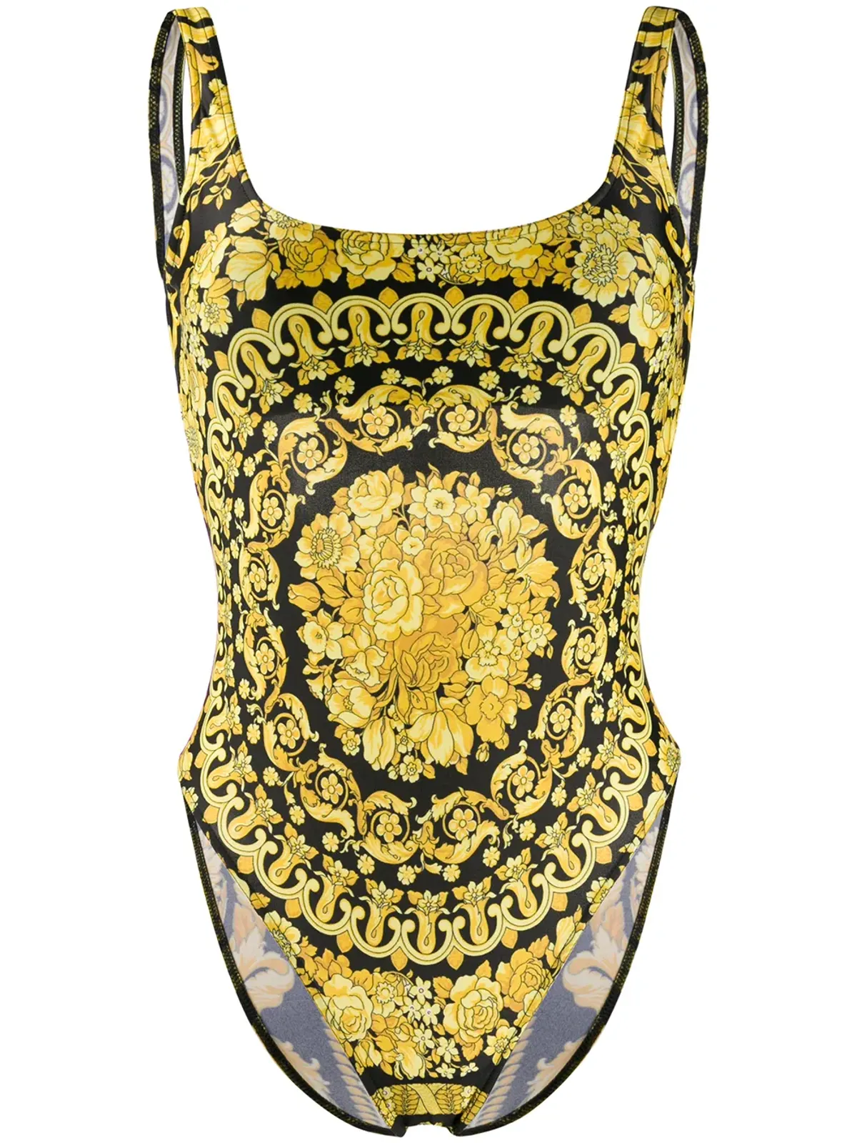 Versace Barocco ワンピース水着 - ブラック - 画像1