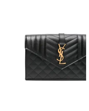 Saint Laurent エンベロープ レザー クロスボディバッグ - サムネイル4