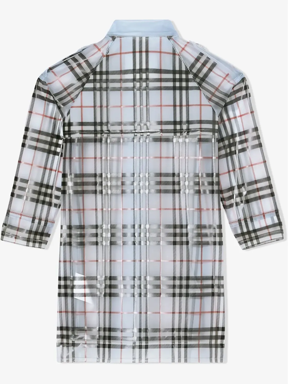 Burberry Kids チェック柄防水トレンチコート - 画像3