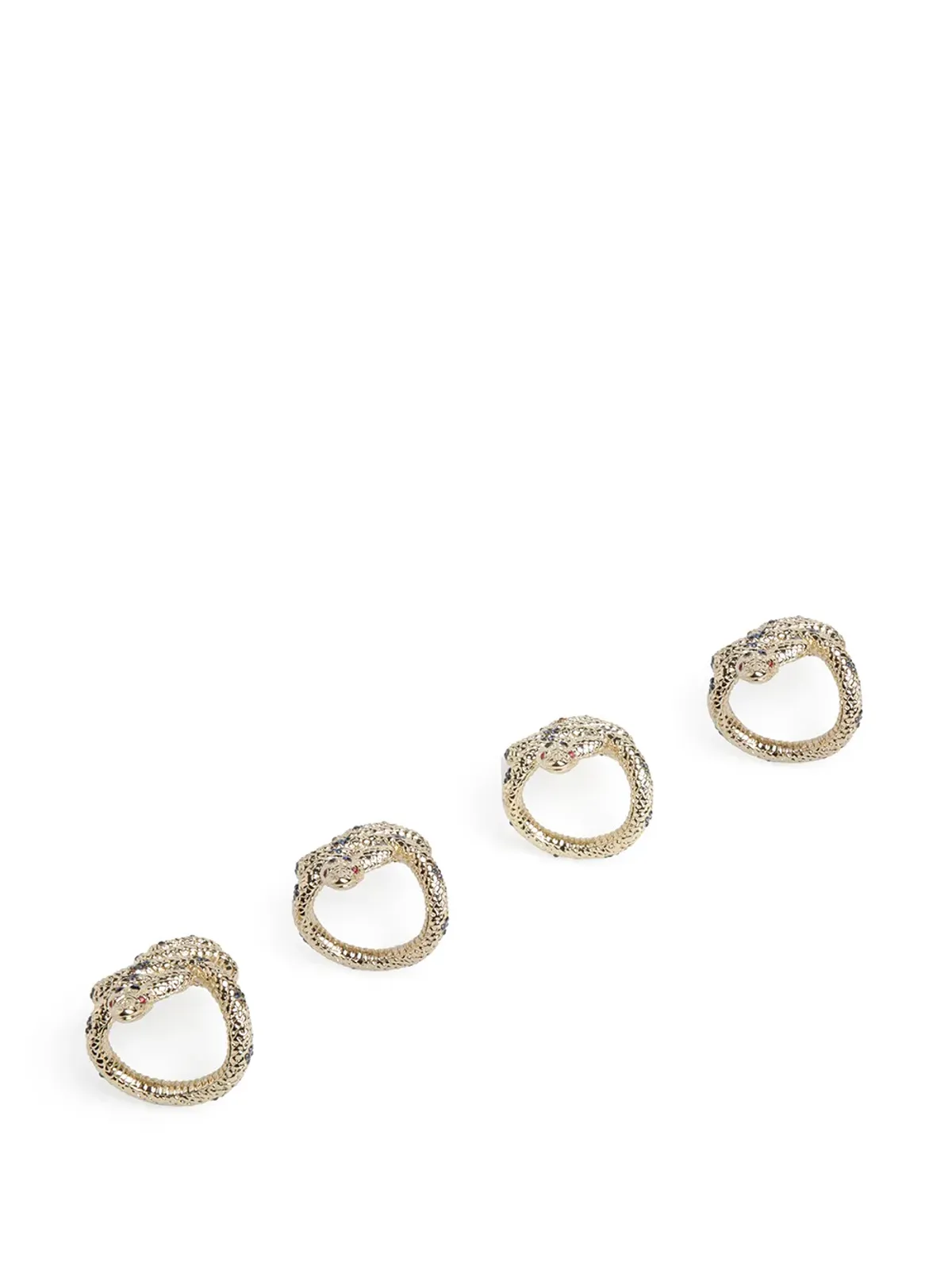 L'Objet Snake napkin jewels - Gold - 画像2
