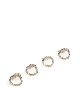 L'Objet Snake napkin jewels - Gold - サムネイル2