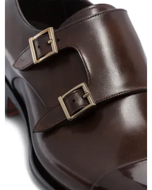 Santoni ダブルストラップ レザー モンクシューズ - サムネイル3