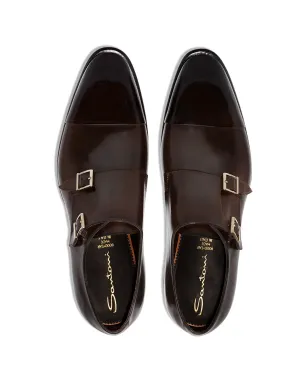 Santoni ダブルストラップ レザー モンクシューズ - サムネイル4
