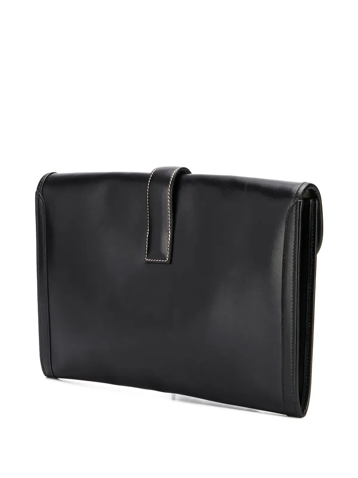Hermès Pre-Owned 1991 Jige printed クラッチバッグ - ブラック - 画像3