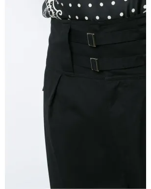 Dolce & Gabbana ダブルバックルファスニング トラウザーズ - ブラック - サムネイル5