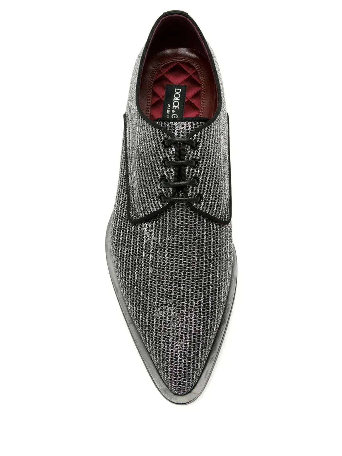 Dolce & Gabbana ミレニアルズ メタリック ダービーシューズ ブラック - 画像4