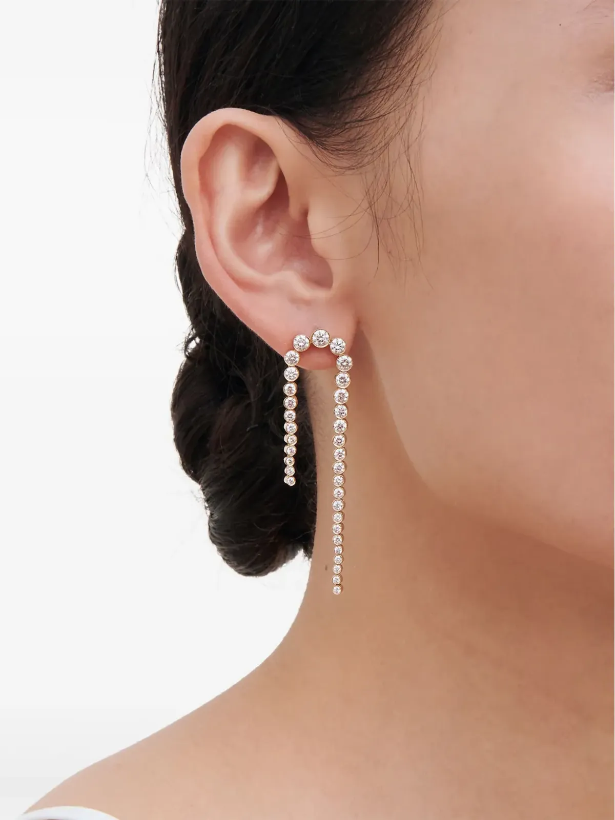 Sophie Bille Brahe 18K イエローゴールド ダイヤモンド 片耳イヤリング - 画像2