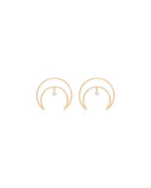 Persée 18K イエローゴールド クレセントムーン イヤリング - サムネイル1