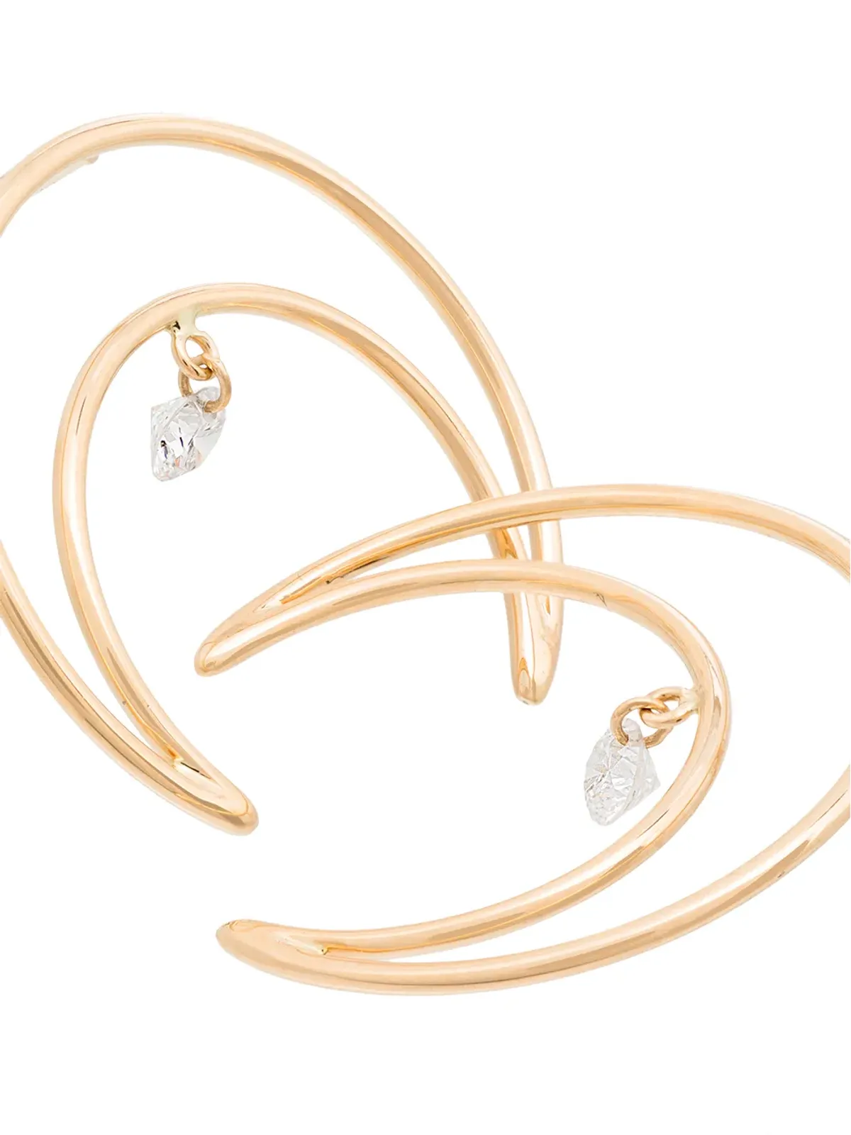Persée 18K イエローゴールド クレセントムーン イヤリング - 画像3