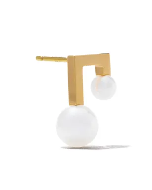 TASAKI 18kt イエローゴールド Balance Note コレクションライン アコヤ真珠 スタッドピアス - サムネイル3