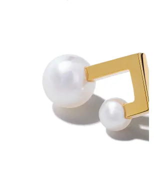 TASAKI 18kt イエローゴールド Balance Note コレクションライン アコヤ真珠 スタッドピアス - サムネイル4