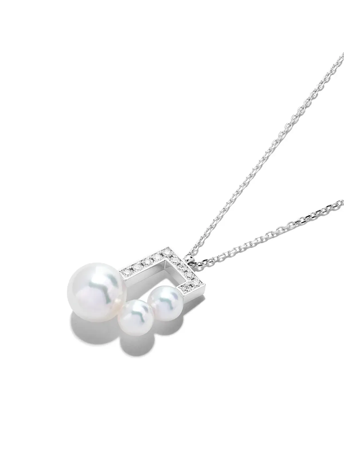 TASAKI Balance Note コレクションライン アコヤ真珠とダイヤモンド パヴェ ペンダント - 画像3