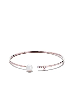 TASAKI 18kt ローズゴールド アコヤ真珠とダイヤモンド バングル - サムネイル1