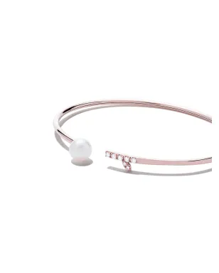 TASAKI 18kt ローズゴールド アコヤ真珠とダイヤモンド バングル - サムネイル3