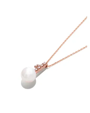 TASAKI 18K ローズゴールド コレクションライン Kugel アコヤ真珠とダイヤモンド ペンダント - サムネイル3