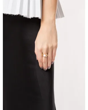 TASAKI 18kt イエローゴールド コレクションライン ファインリンクス ダイヤモンド・アコヤ真珠 リング - サムネイル2