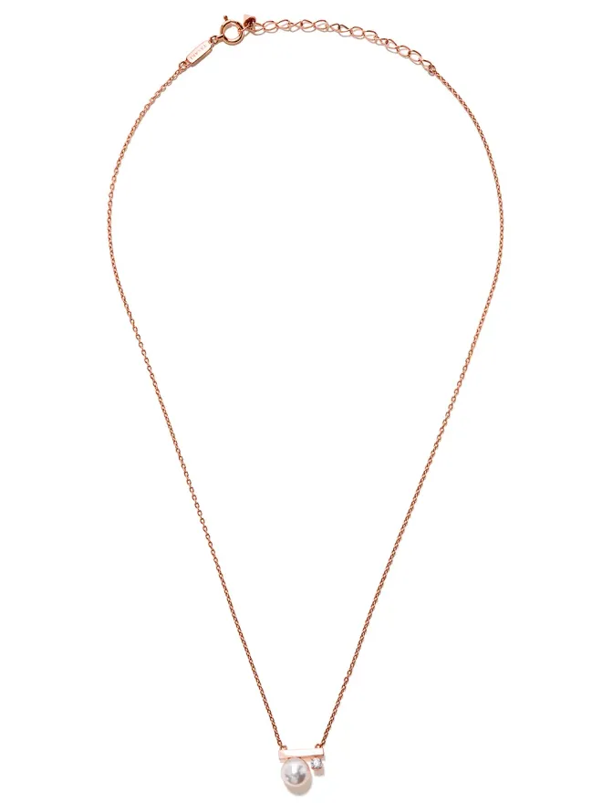 TASAKI TASAKI 18K ローズゴールド コレクションライン プチ Balance Class アコヤ真珠とダイヤモンド ペンダントの商品画像