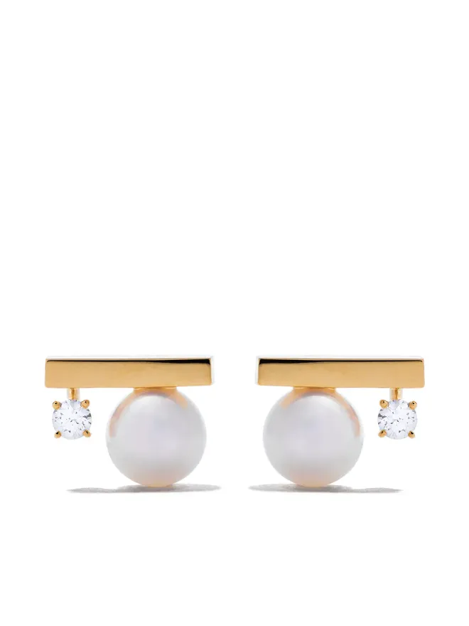 TASAKI TASAKI 18K イエローゴールド ダイヤモンド コレクションライン プチ バランス クラス イヤリングの商品画像