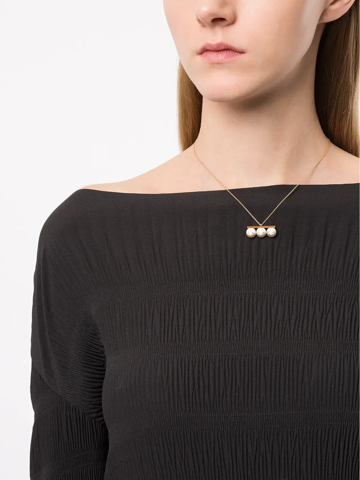 TASAKI 18金イエローゴールド コレクションライン Balance Neo アコヤパール ペンダント ネックレス - 画像2