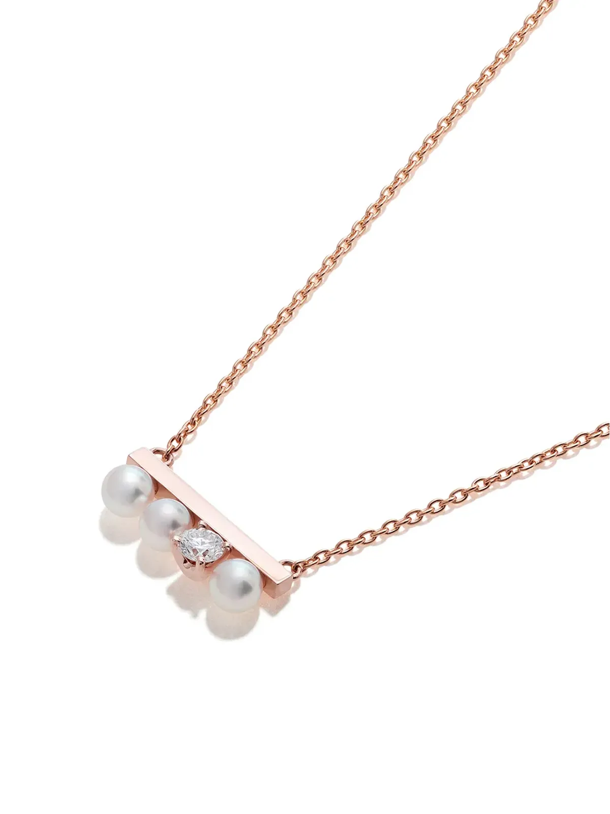TASAKI コレクションライン プチ Balance ソロ アコヤ真珠とダイヤモンド ペンダント - 画像3