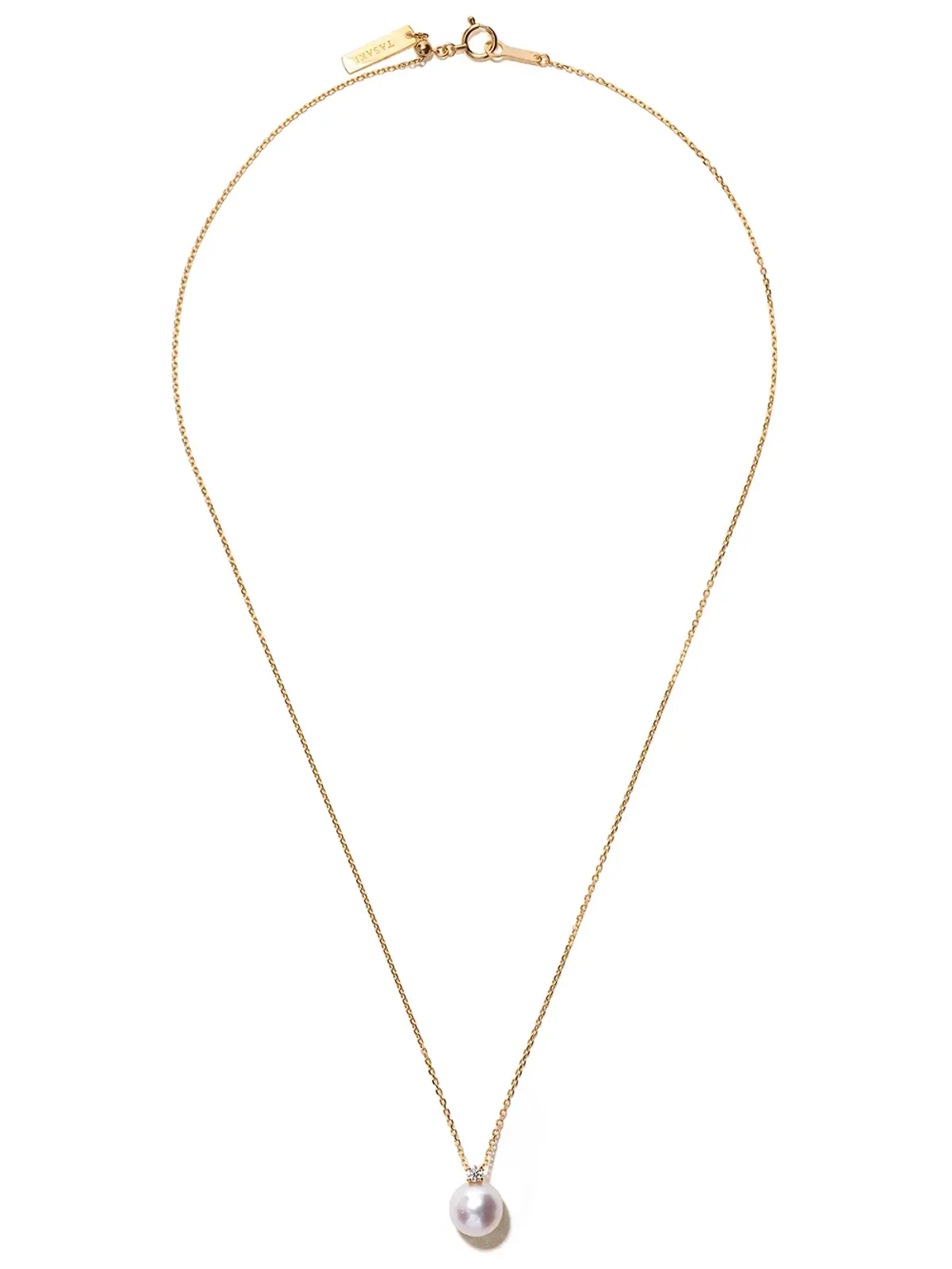 TASAKI 18kt イエローゴールド アコヤ真珠とダイヤモンド ペンダント - 画像1