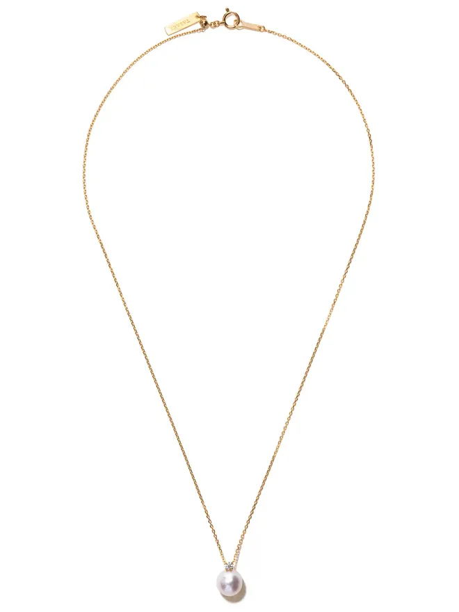TASAKI TASAKI 18kt イエローゴールド アコヤ真珠とダイヤモンド ペンダントの商品画像