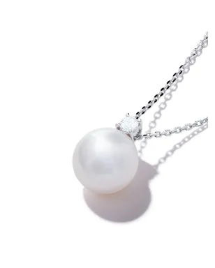 TASAKI 18ktホワイトゴールド アコヤ真珠とダイヤモンド ペンダント - サムネイル3