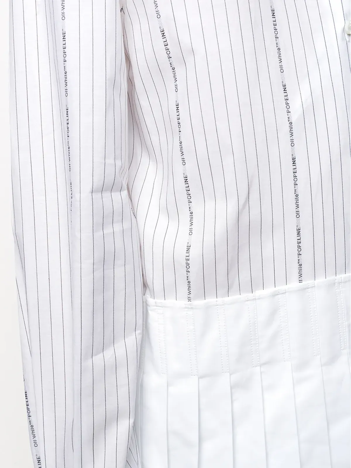 Off-White 前開きストライプシャツドレス - 画像5