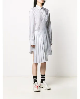 Off-White 前開きストライプシャツドレス - サムネイル3