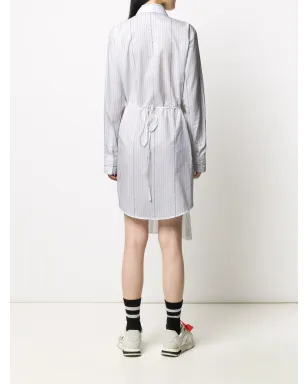 Off-White 前開きストライプシャツドレス - サムネイル4