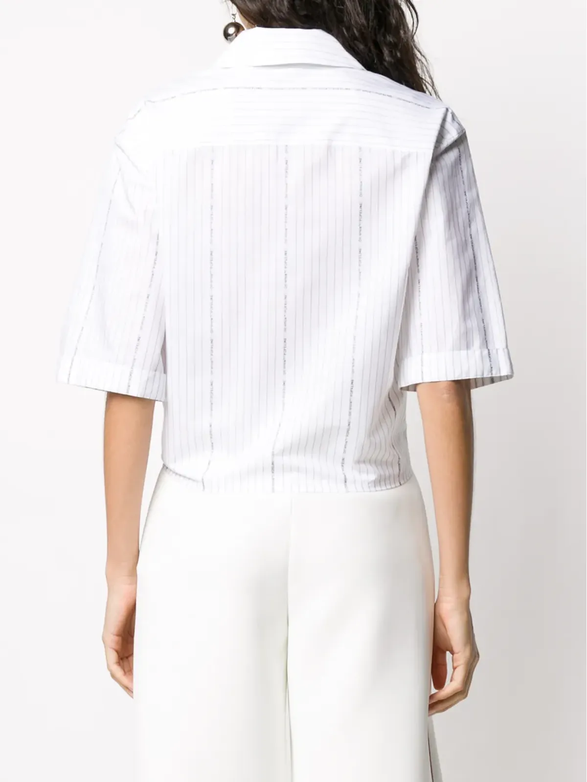 Off-White ポプリン ベースボールノットシャツ - 画像4