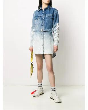Off-White グラデーションデニムシャツドレス - サムネイル2