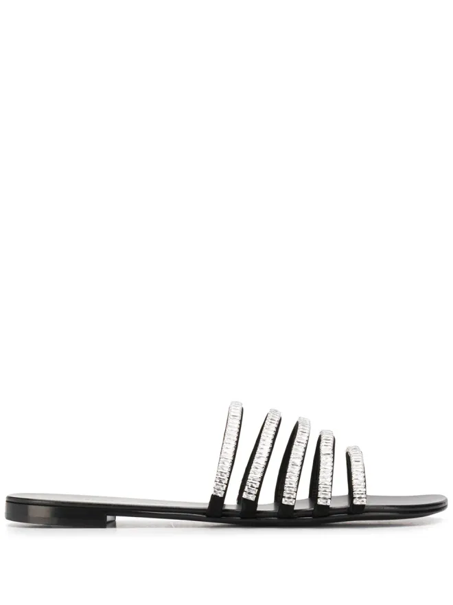 Giuseppe Zanotti Giuseppe Zanotti ストラップ付きオープントゥサンダル - ブラックの商品画像