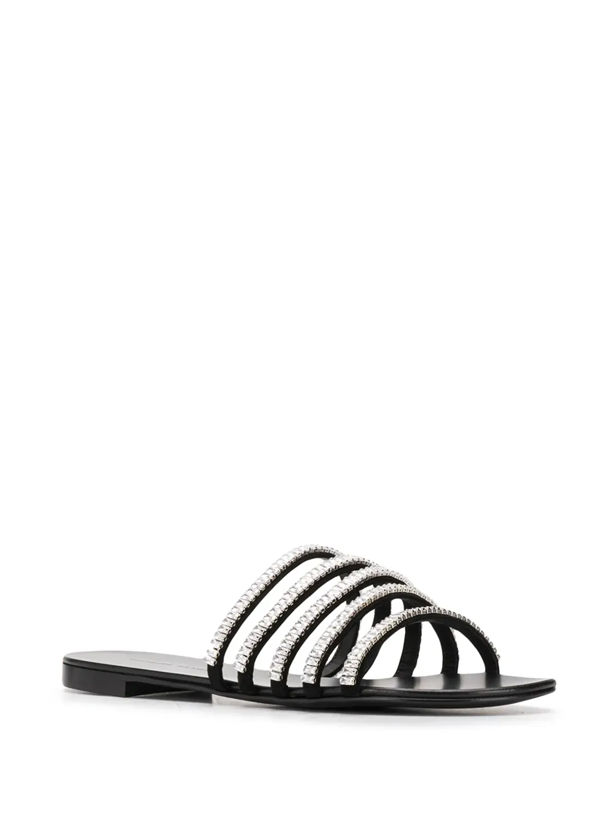 Giuseppe Zanotti ストラップ付きオープントゥサンダル - ブラック - 画像2