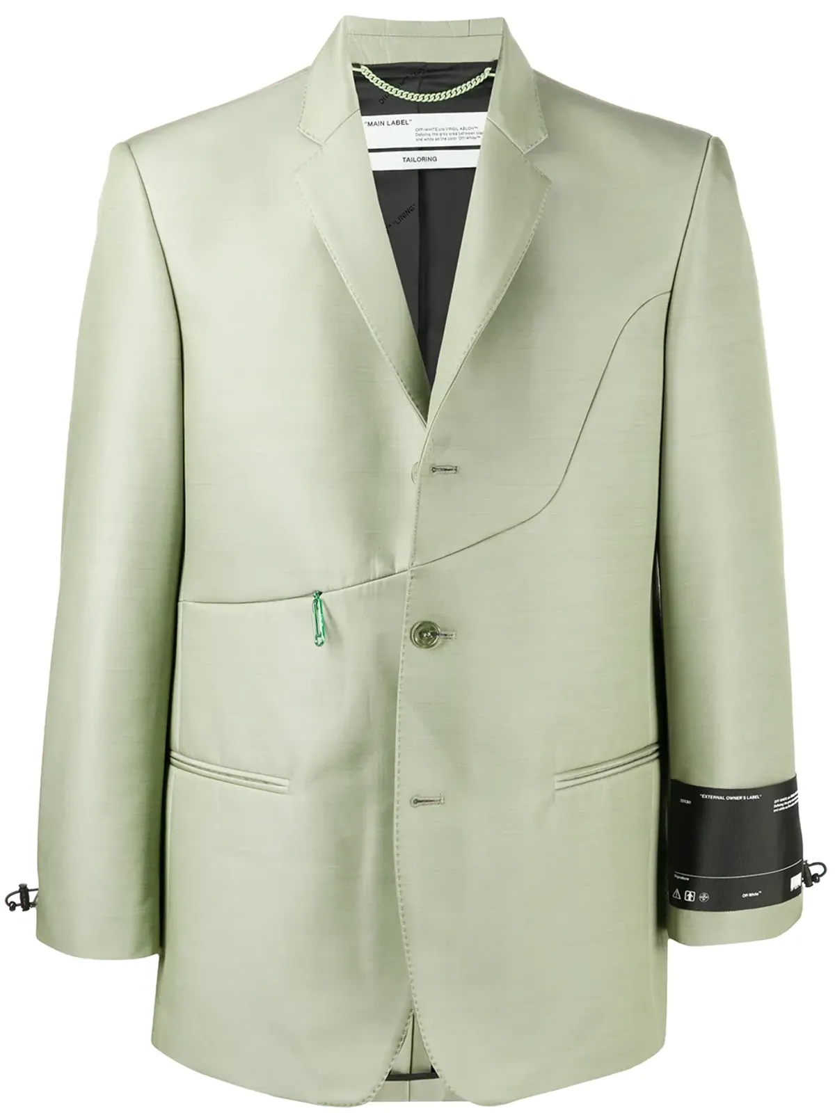 Off-White Contour blazer - Green - 画像1